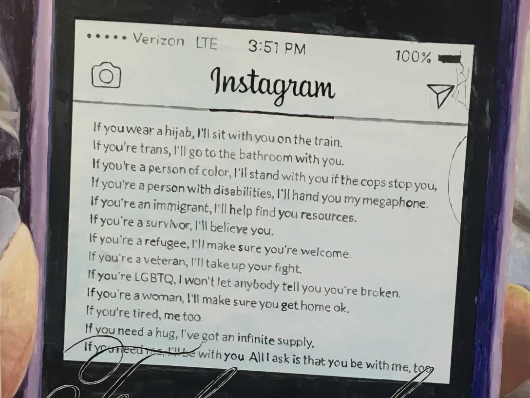 Painting 'Untitled (Instagram), 2017' by Christine Wang