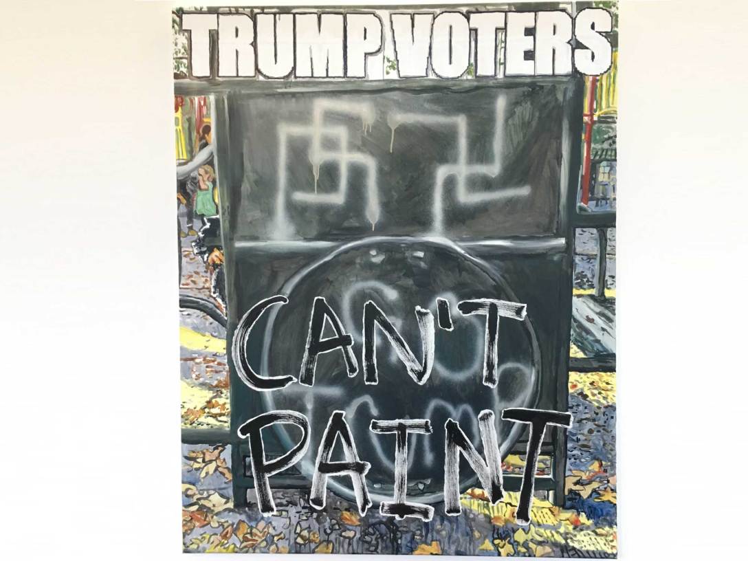 Painting 'Untitled (Trump Voters), 2017' by Christine Wang